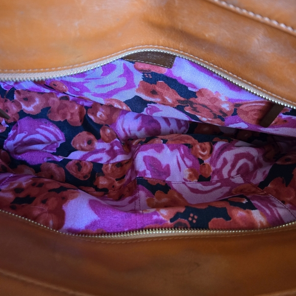 Kate Spade Red and Orange Leather Tote Bag - Picture 6 of 10